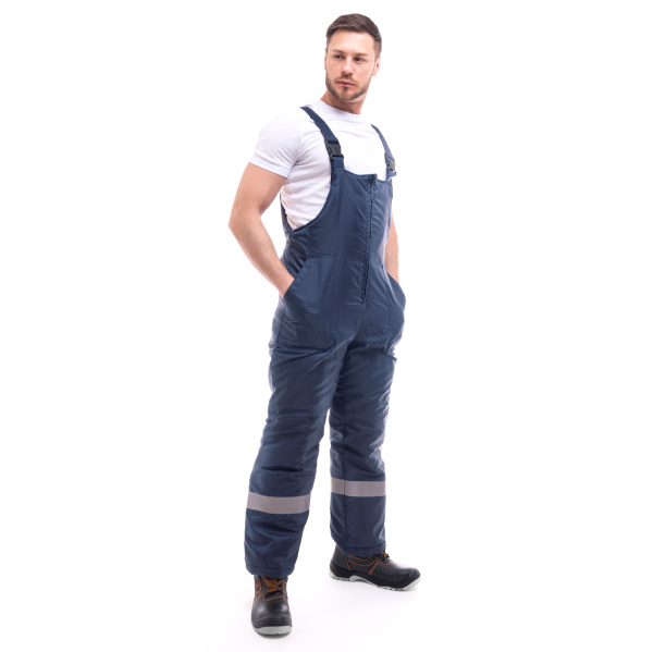 Костюм СТАНДАРТ ОКСФОРД зимний с СОП с ПК (т.синий/васильковый)