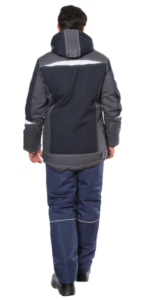 Куртка СИРИУС-ОЗОН зимняя (синий/серый)