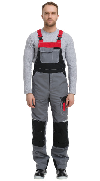 Полукомбинезон RONTA PL207 (т.сер/черн/красн)