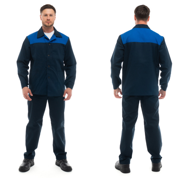 Костюм СПЕЦИАЛИСТ ЛАЙТ с БР (т.синий/васильковый)