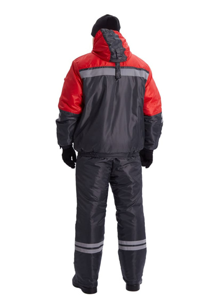 Костюм СТИМ зимний с ПК (т.серый/красный)