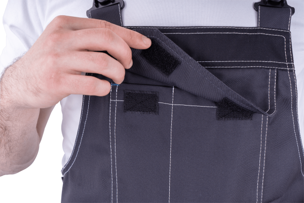 Полукомбинезон ТУРБО SAFETY (т.серый/чёрный)