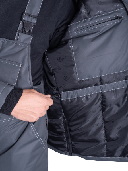 Костюм ЕНИСЕЙ зимний с ПК (серый/красный)