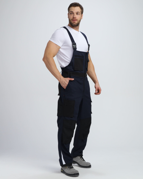 Полукомбинезон МИЛАН NEW CH МВО (т.синий/черный)