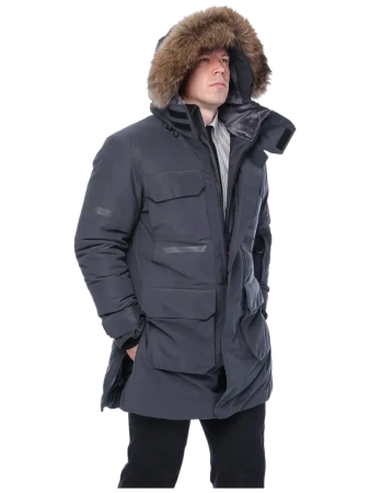 Куртка-парка BRODEKS VIP KW 233 зимняя (т.серый)