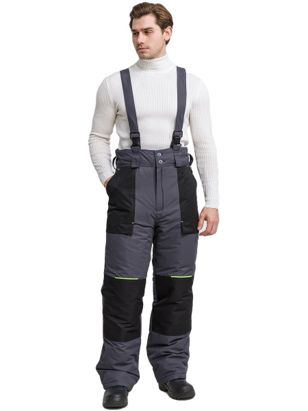 Костюм RONTA KS930 MEMBRANE зимний с БР (т.серый/черный/лаймовый)