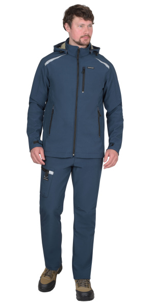 Куртка СИРИУС-СПЕЙС софтшелл (синий)