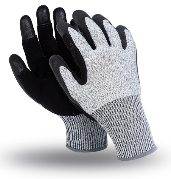 Перчатки СТИЛКАТ СПЛИТ MG-492 (серый/черный)