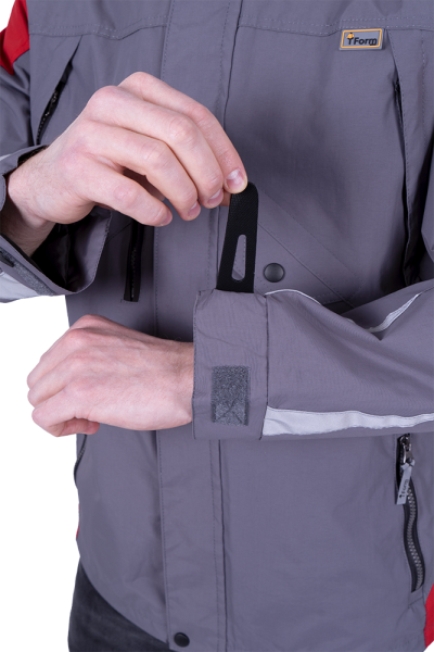 Куртка-штормовка РЕСПЕКТ (синий/красный)