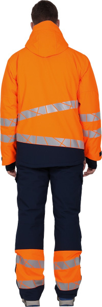 Куртка ACTIVE зимняя (оранжевый/синий)