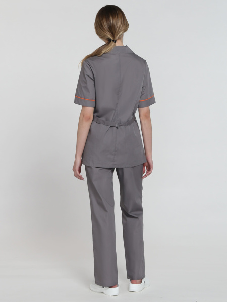 Костюм МАГНОЭЛЬ женский с БР (т.серый/оранжевый)