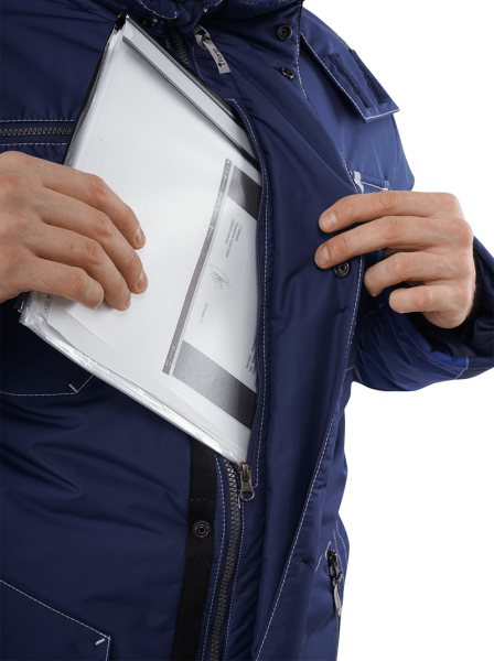 Куртка ЭДВАНС зимняя (синий/васильковый)