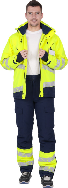 Брюки ACTIVE зимние (синий/желтый)