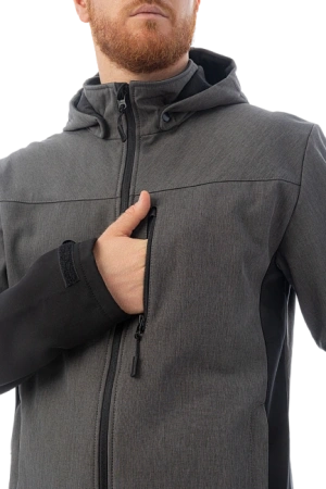 Куртка BRODEKS софтшелл KS 237 (серый меланж)