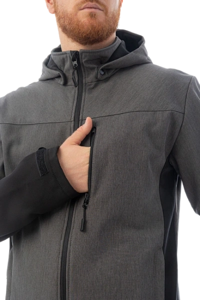 Куртка BRODEKS софтшелл KS 237 (серый меланж)