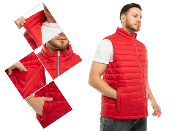 Жилет J-01 зимний (красный)