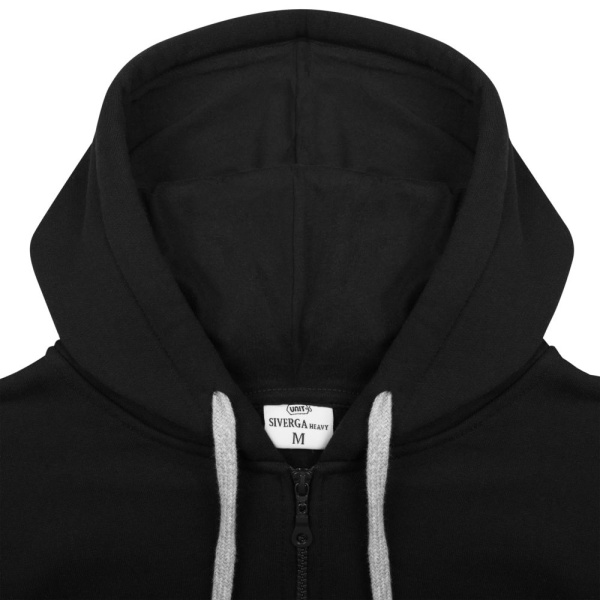 Толстовка UNIT SIVERGA HEAVY на молнии с капюшоном (черный)