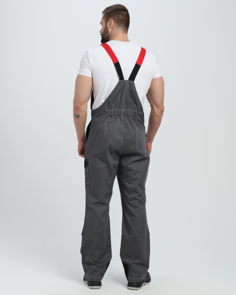 Костюм ВЕКТРОН-2 МВО с ПК (серый/черный/красный)