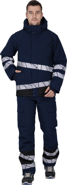 Куртка ACTIVE утепленная (синий/черный)