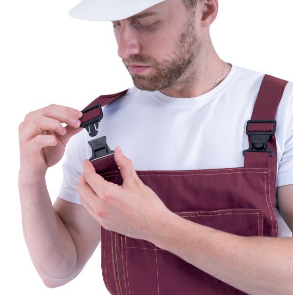 Костюм КМ-10 ЛЮКС с ПК (бордовый/желтый/черный)