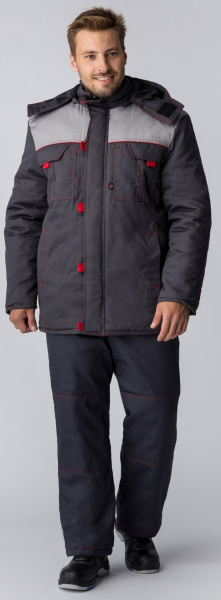 Костюм ФЛОФТ-2 ПРЕМИУМ IMP зимний с ПК (т.серый/св.серый)