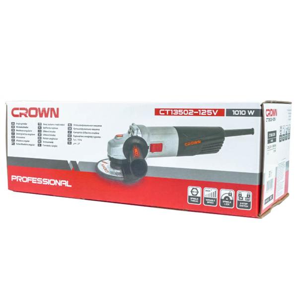 Угловая шлифовальная машина CROWN CT13502-125V 1010Вт 125мм