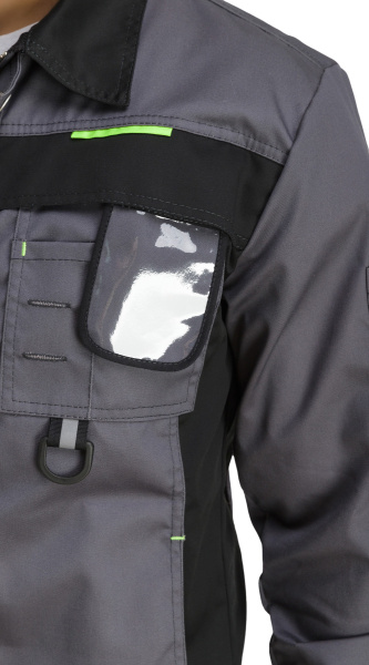 Костюм RONTA KS810 с ПК (т.серый/черный/лайм)