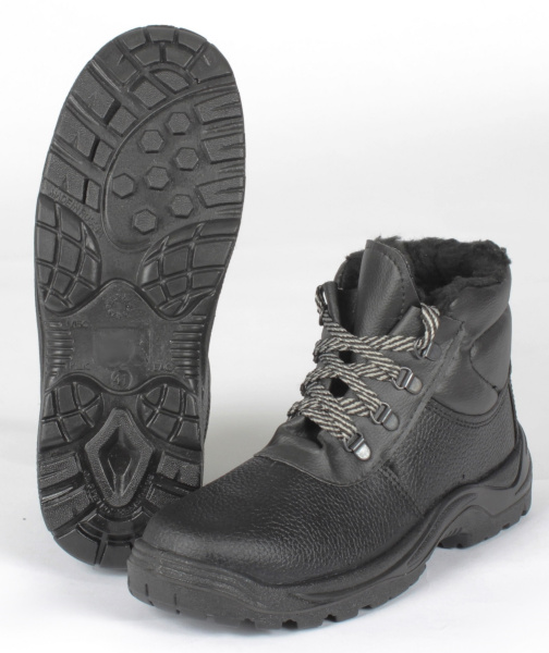 Ботинки ЯХТИНГ 22-451 МП ПУ иск.мех (черный)