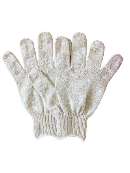 Перчатки ХБ рабочие 5 нитей Профи без ПВХ