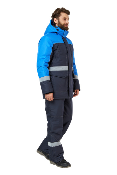 Куртка СУНТАР зимняя (т.синий/васильковый)