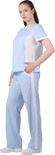 Костюм ГРАЦИЯ женский с БР (голубой/розовый)