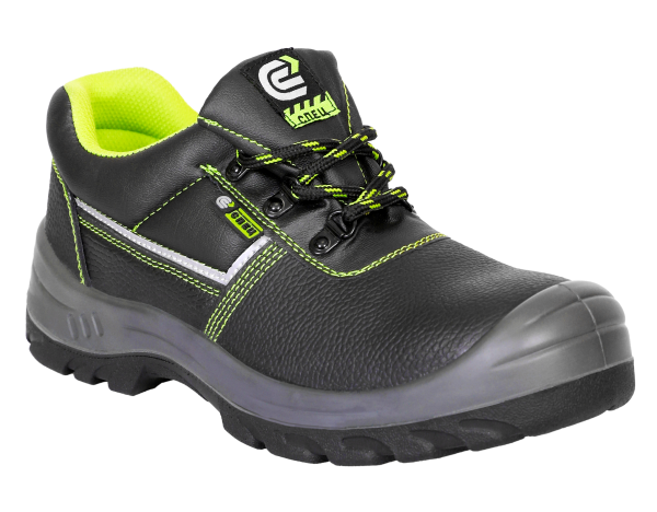 Полуботинки СПЕЦ ПУ/ПУ (черный/салатовый)