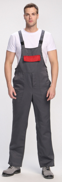 Полукомбинезон для ИТР (серый/красный)