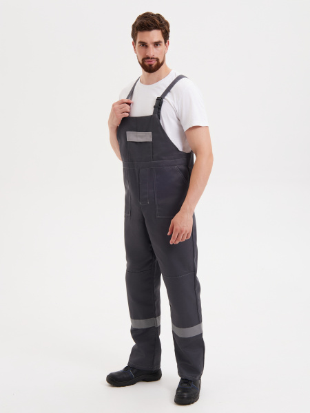 Костюм КОРПУС с ПК (т.серый/черный/св.серый)