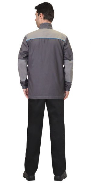 Куртка СИРИУС-ДВИН (т.серый/голубой)