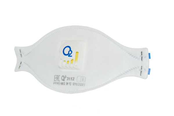 Респиратор полумаска О2 3112 FFP2 NR D трехпанельный с клапаном выдоха