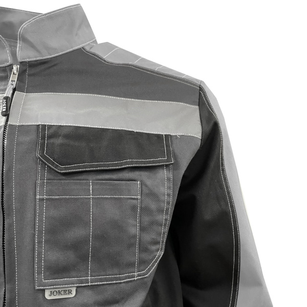 Костюм ФОРМУЛА КОТТОН ФП2 с ПК (т.серый/св.серый/черный)