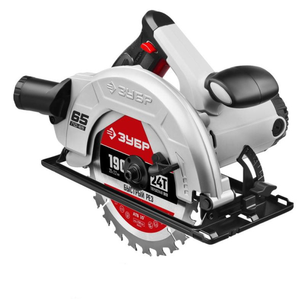 Циркулярная пила ЗУБР ПД-65 1600Вт 190мм 4700об/мин