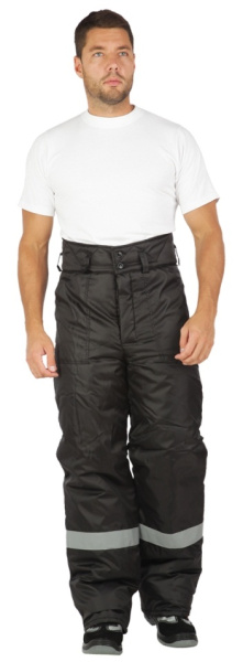 Костюм РЕГИОН зимний с БР (черный/серый)