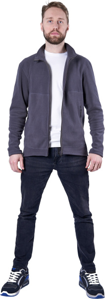 Куртка флисовая ФЬЮЖЕН (т.серый)