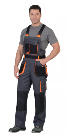 Полукомбинезон СИРИУС-МАНХЕТТЕН стрейч (т.серый)