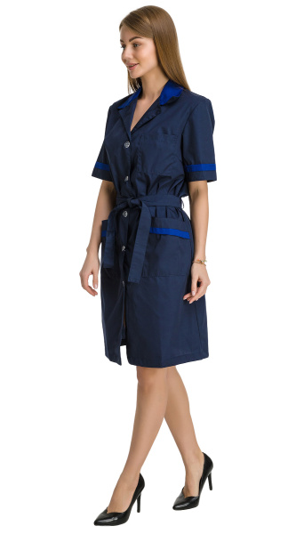 Халат RONTA HL508 женский (т.синий/василек)