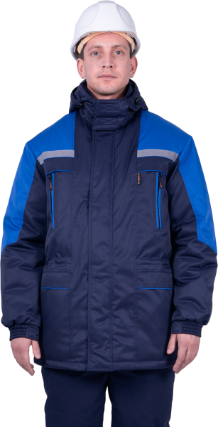 Куртка СПЕЦ зимняя (т.синий/васильковый)