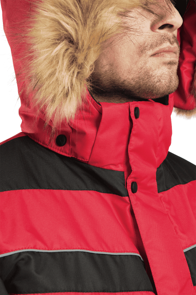 Куртка ДИКСОН зимняя (красный/чёрный)
