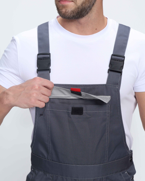 Костюм ФЛОФТ-2 ПРЕМИУМ СОП IMP с ПК (т.серый/серый/красный)