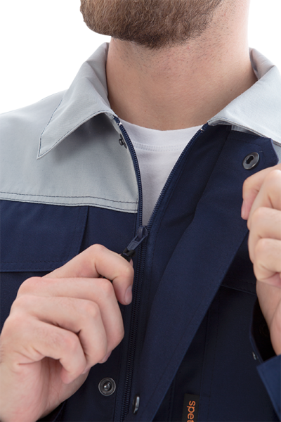 Костюм ТЕХНИК 2 с ПК (т.синий/серый)