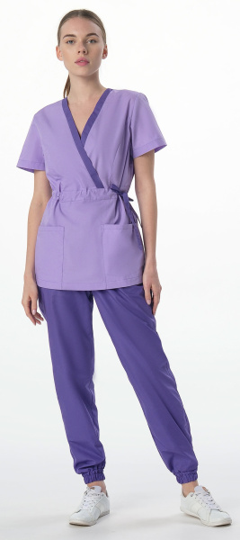 Костюм MEDLINE СИМПЛ-001 женский с БР (фиолетовый/сирень)