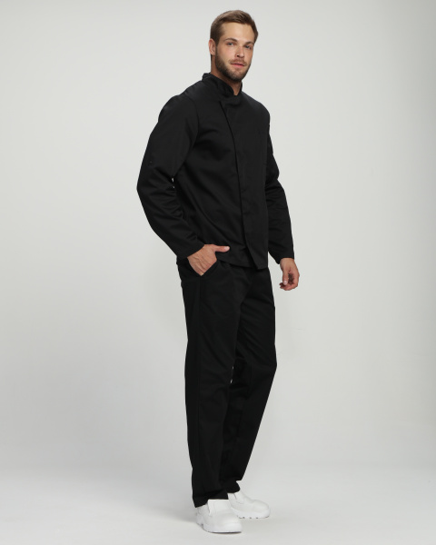 Китель повара ГАСТРО (черный)