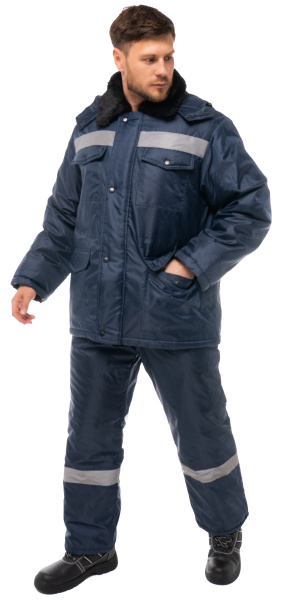 Костюм МАСТЕР ОКСФОРД зимний с ПК (т.синий)