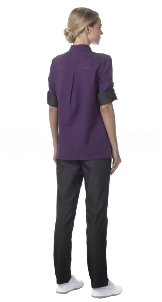 Блуза ПАНИНИ женская (лиловый/т.серый)